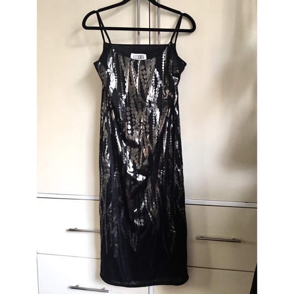 MM6 Maison Martin Margiela black slip dress - Picture 4 of 8